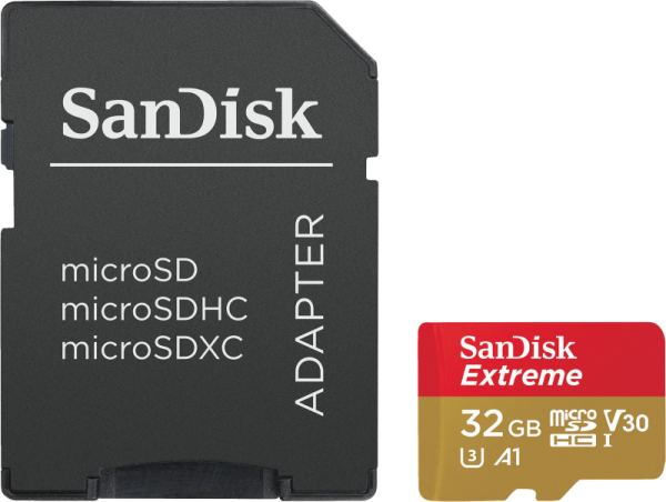 SanDisk Extreme microSDHC 32GB 100MB/s A1 V30