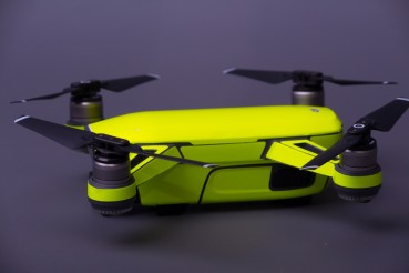 Skin für DJI Spark Neongelb