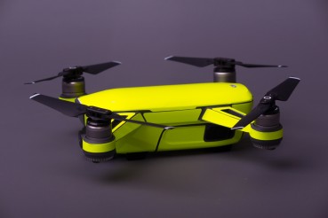 Skin für DJI Spark Neongelb
