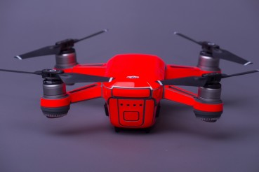 Skin für DJI Spark Neonrot