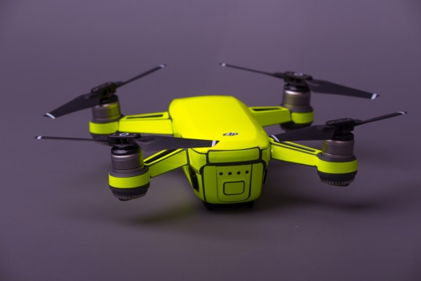 Skin für DJI Spark Neongelb