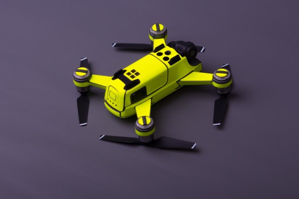 Skin für DJI Spark Neongelb