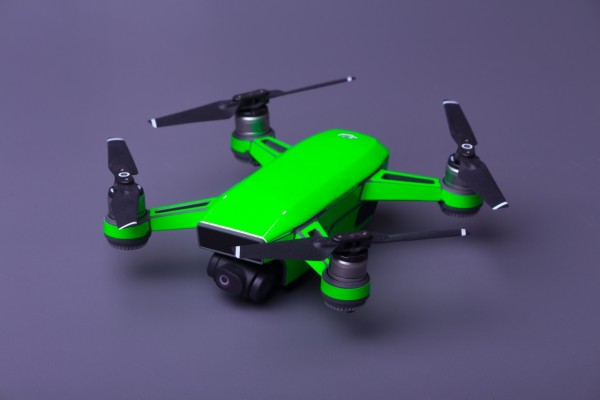 Skin für DJI Spark Neongrün