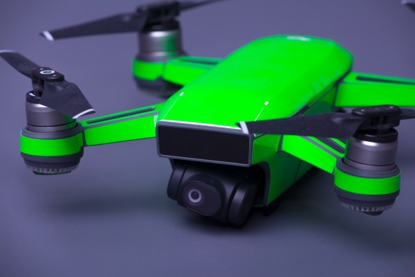 Skin für DJI Spark Neongrün