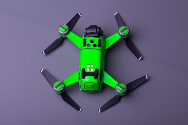 Skin für DJI Spark Neongrün