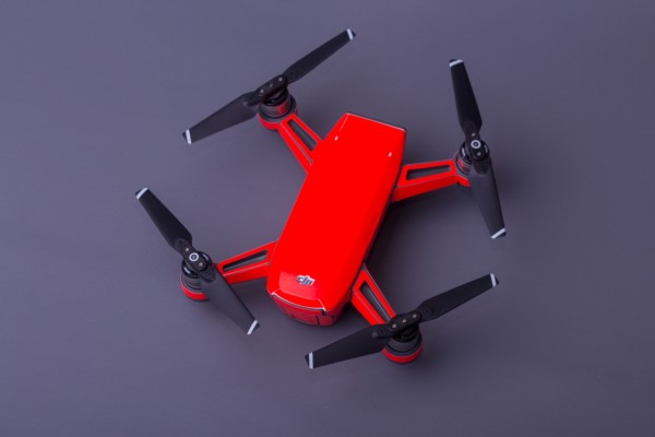 Skin für DJI Spark Neonrot